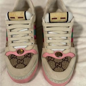 GUCCI WOMEN'S SCREENER SNEAKER WITH CRYSTALS